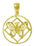 NA symbol w/Butterfly Pendant